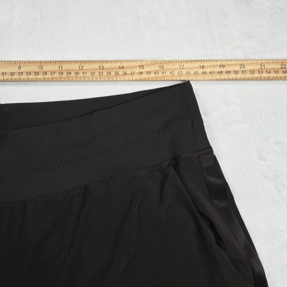 Athleta Nolita Slim Crop Pant 980400 Size 18 (34x24) High Rise Brown Pull-on - Picture 6 of 7